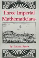 Cover of Three imperial mathematicians by Edward Rosen