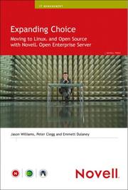 Cover of Expanding choice by Jason Williams