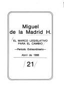 Front cover of El marco legislativo para el cambio by Mexico.