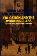 Cover of Education and the working class by Jackson, Brian