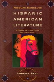 Cover of Hispanic American literature by Nicolás Kanellos