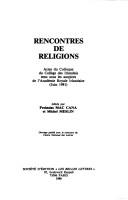 Front cover of Rencontres de religions by Colloque du College des Irlandais (1981 Paris)