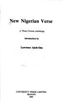 Front cover of New Nigerian verse by Lawrence Akeh-Osu