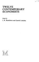 Front cover of Twelve contemporary economists by J. R. Shackleton