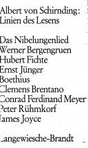 Cover of Linien des Lesens by Albert von Schirnding