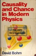 Cover of Causality and chance in modern physics by David Bohm