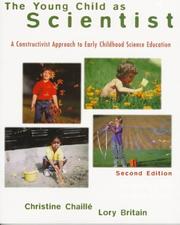 Front cover of The young child as scientist by Christine Chaillé