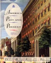 Front cover of America past and present by Robert A. Divine
