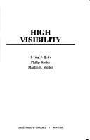 Cover of High visibility by Irving J. Rein