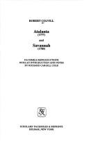 Front cover of Atalanta (1777) ; and, Savannah (1780) by Colvill Mr.