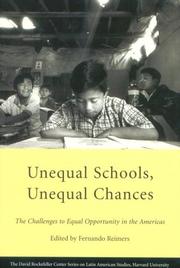 Cover of Unequal schools, unequal chances by Fernando Reimers