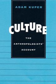 Cover of Culture by Adam Kuper