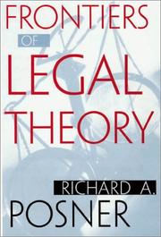 Front cover of Frontiers of legal theory by Richard A. Posner