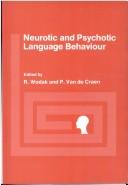 Front cover of Neurotic and psychotic language behaviour by Ruth Wodak