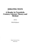 Cover of Debating texts by Rick Rylance