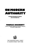 Cover of On modern authority by Thomas Docherty