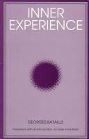 Cover of Inner experience by Georges Bataille
