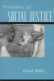 Front cover of Principles of Social Justice by David Leslie Miller
