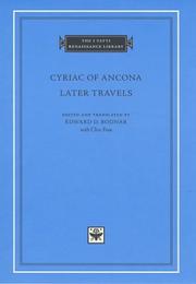 Cover of Later travels by Ciriaco d'Ancona