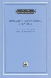 Front cover of Humanist educational treatises by Craig Kallendorf