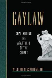 Front cover of Gaylaw by William N. Eskridge
