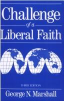 Front cover of Challenge of a liberal faith by George N. Marshall