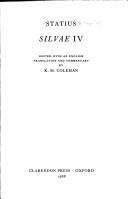 Cover of Silvae by Publius Papinius Statius