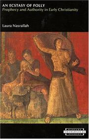 Front cover of "An  ecstasy of folly" by Laura Salah Nasrallah