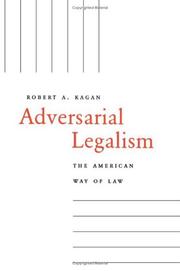 Front cover of Adversarial Legalism by Robert A. Kagan