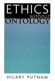 Cover of Ethics without Ontology by Hilary Putnam