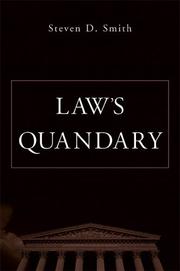 Cover of Law's Quandary by Steven D. Smith
