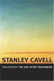 Front cover of Philosophy the Day after Tomorrow by Stanley Cavell