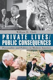 Cover of Private lives/public consequences by William Henry Chafe