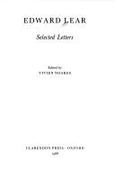 Cover of Edward Lear by Edward Lear