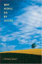 Cover of Why people die by suicide by Thomas E. Joiner