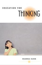 Cover of Education for Thinking by Deanna Kuhn