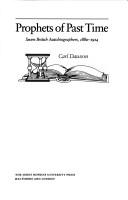Front cover of Prophets of past time by Carl Dawson