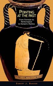Cover of Pointing at the past by Egbert J. Bakker