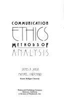 Cover of Communication ethics by James A. Jaksa