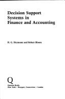 Front cover of Decision support systems in finance and accounting by H. G. Heymann