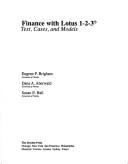 Cover of Finance with Lotus 1-2-3 by Eugene F. Brigham
