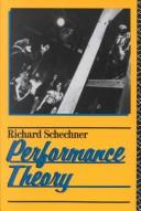 Cover of Performance theory by Richard Schechner