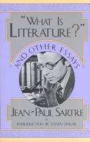 Front cover of "What is literature?" and other essays by Jean-Paul Sartre