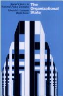 Cover of The organizational state by Edward O. Laumann