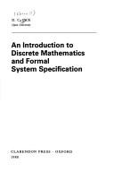 Front cover of An introduction to discrete mathematics and formal system specification by Darrel Ince