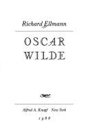 Cover of Oscar Wilde by Richard Ellmann