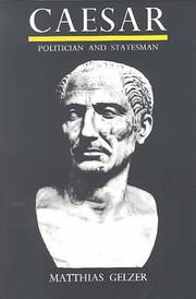 Cover of Caesar by Matthias Gelzer