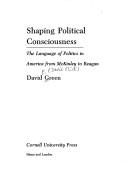 Cover of The language of politics in America by Green, David