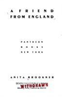 Front cover of A friend from England by Anita Brookner