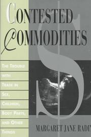 Cover of Contested Commodities by Margaret Jane Radin